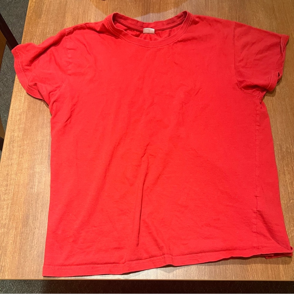 Red Relaxed Short Sleeve T-Shirt
